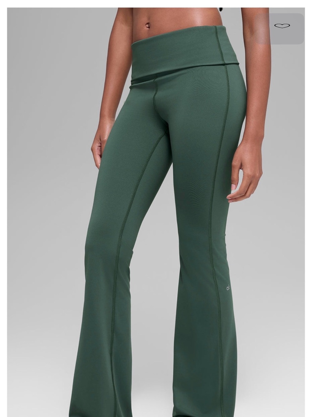 ALO Yoga Forest Green Boot-Cut High-Rise Active Pants